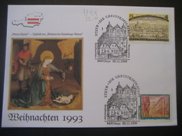 Österreich- Advent Steyr 25.11.1993 FDC Schmuckkuvert - 1991-00 Covers