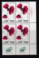 ISRAEL, 1993, Unused Stamp(s) Control Block, With Tabs, Anti Drugs, SG1216, Scannr. X1126 - Ongebruikt (zonder Tabs)