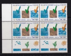 ISRAEL, 1993, Unused Stamp(s) Control Block, With Tabs, Environment, SG1222, Scannr. X1127 - Nuevos (sin Tab)