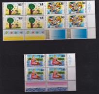 ISRAEL, 1994, Unused Stamp(s) Control Block, With Tabs, New Year - Child Festivals SG 1249-1251,, Scannr. X1130 - Unused Stamps (without Tabs)