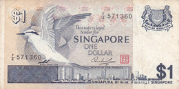 BILLET SINGAPOUR - 1 Dollar De 1976 - Oiseau @ PICK 9 - Singapour