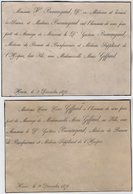 VP16.812 - HAVRE 1876 - Faire - Part De Mariage De Mr Gustave BEAUREGARD Médecin & Melle Marie GIFFARD - Huwelijksaankondigingen