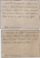 VP16.812 - HAVRE 1876 - Faire - Part De Mariage De Mr Gustave BEAUREGARD Médecin & Melle Marie GIFFARD - Wedding