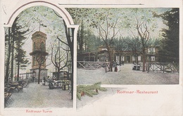 Litho AK Kottmar Restaurant Kottmarbaude Turm Gasthof Löbau Eibau Kottmarsdorf Obercunnersdorf Walddorf Großschweidnitz - Grossschweidnitz