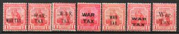 TRINITE & TOBAGO - (Colonie Britannique) - 1917-18 - N° 90 à 100 - 1 P. Rouge - (Britannia) - (Surchargés WAR TAX) - Trindad & Tobago (...-1961)