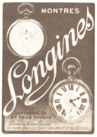 PUB MONTRES " LONGINES "   1918  ( 7 ) - Watches: Old