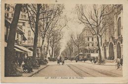 NICE - CARTE POSTALE SEPIA - NICE - AVENUE DE LA VICTOIRE - Leven In De Oude Stad