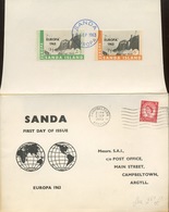 SANDA FDC BLOC Europa 2 SEPT 1963 - Local Issues