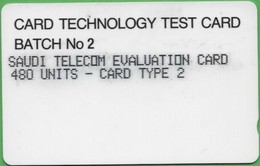 Saudi Arabia - SAU-O-03, GPT, Evaluation Card Type 2 Batch N. 2, 480U, 1SAUC, 400ex, 1993, Used - Saudi-Arabien