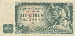 BILLET TCHECOSLOVAQUIE 100 Korun De 1961 - Agriculture Paysans - Prague @ PICK 91 B - Tchécoslovaquie