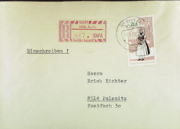 DDR: E-Fern-Bf Mit Selbstbedienungs-R-Zettel 50 Pf 1059 Berlin 817 A -mit Einlieferungsschein Vom 18.3.69 Nach Pulsnitz - Etichette Di Raccomandazione