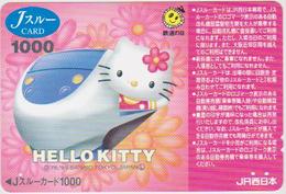 CARTOON - JAPAN-633 - COMIC - HELLO KITTY - TRAIN - PREPAID - BD