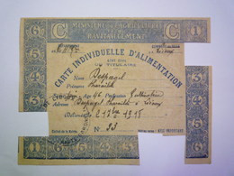 GP 2020 - 2294  CARTE De RATIONNEMENT  1918  (LIEOUX  Haute-Garonne)   XXX - Unclassified