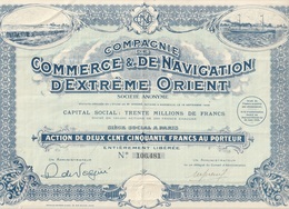 Indochine - Cie De Commerce Et De Navigation D'Extrême-Orient - Action De 250 F - Asien