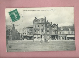 CPA-  Crèvecoeur Le Grand -(Oise) - Place De L'Hôtel De Ville - Crevecoeur Le Grand