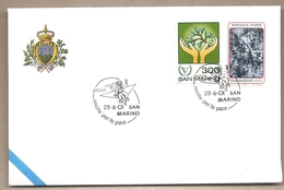 San Marino - Busta Con Annullo Speciale: Rocche Per La Pace - 2001 - Briefe U. Dokumente