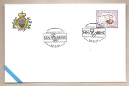 San Marino - Busta Con Annullo Speciale: Manifestazioni Filateliche - 2001 - Briefe U. Dokumente