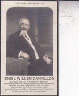 TERNAT TERNATH GOYCK Emiel CANTILLON époux BERLO 1865-1923 DP Ancien Directeur écoles Communales - Décès