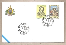 San Marino - Busta Con Annullo Speciale: Perugia - Mostra Filatelica - 2001 - Briefe U. Dokumente