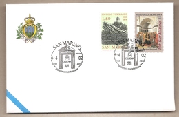 San Marino - Busta Con Annullo Speciale: 550° Anni Della Biblioteca Malatestiana Di Cesena - 2002 - Covers & Documents