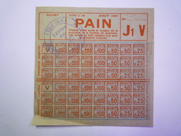 GP 2020 - 2302  BON De RATIONNEMENT  1941  -  Carte De PAIN   XXX - Unclassified