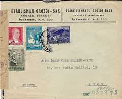 WWII - 1943 - Cover From  Istambul To Lyon ( France )   -  German Censor From Wien ( G ) - Covers & Documents