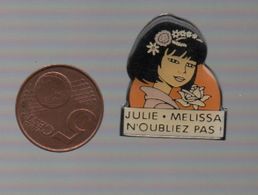 Pin's BD YOKO TSUNO : EN MEMOIRE DE JULIE ET MELISSA - BD