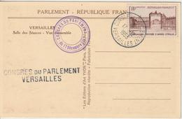 France Oblit Congrès Du Parlement 1953 - 1921-1960: Période Moderne