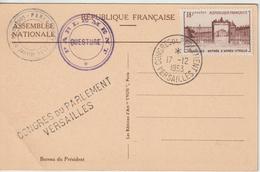 France Oblit Congrès Du Parlement 1953 - 1921-1960: Modern Tijdperk