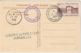 France Oblit Congrès Du Parlement 1953 - 1921-1960: Période Moderne