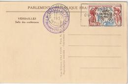 France Oblit Congrès Du Parlement 1953 - 1921-1960: Période Moderne