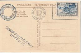 France Oblit Congrès Du Parlement 1953 - 1921-1960: Période Moderne