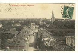 Carte Postale Ancienne Montech - Vue Générale - Montech