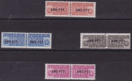 Trieste - 306 ** Pacchi In Concessione - 1953 - Soprastampati N. 1/4. Cat. € 110,00. SPL - Paquetes Postales/consigna