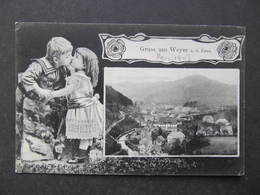 AK WEYER B. Steyr 1907 Collage  ///  D*41954 - Weyer