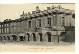 Carte Postale Ancienne Montech - L'Hôtel De Ville - Mairie - Montech