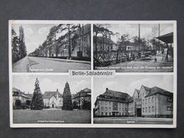 AK BERLIN SCHLACHTENSEE Zehlendorf Schule Krankenhaus Ca.1940 //  D*41976 - Zehlendorf