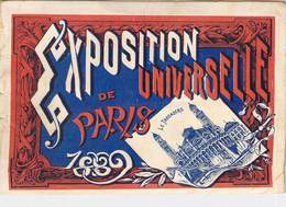 CPA LIVRET FRANCE 75 "Pochette Eposition Universelle De Paris, 1889" - Ausstellungen