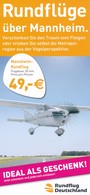 BRD Mannheim Rundflüge über Mannheim Flugzeug Postwurfsendung An Alle Haushalte - Publicités