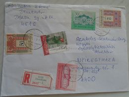 D170764  Hungary - Registered Cover   - Cancel  DEMECSER  - 1999 - Storia Postale