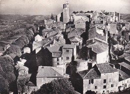 Cpsm 10x15 En Avion Au-dessus De...(81) CORDES-sur-CIEL Il Y A 700 Ans,sur Un énorme Bloc De Calcaire,Cordes S'agrippe - Cordes