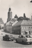 Foto Rohling Für AK Geyer Konditorei Cafe Eis Oldtimer Ehrenfriedersdorfer Straße Markt Marktplatz Erzgebirge DDR - Geyer