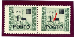 Italy, Yugoslavia - PS No. 8 Horizontal Pair In Type IIb And Error Of Overprint DO82.8-90 Novakovic. - Ocu. Yugoslava: Litoral Esloveno