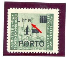 Italy, Yugoslavia - PS No. 10, Type Ia With Error Of Print, Described In Novakovic, Under D10W-32. - Joegoslavische Bez.: Slovenische Kusten