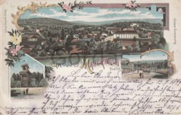 Austria - Gruss Aus Mauerbach - Litho - 1899 - Hauptstrasse - St. Pölten