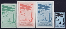 Italy  Esperimenti D'Aviazione 1910 Bologna - Piazza D'Armi  4 Pieces - Airmail