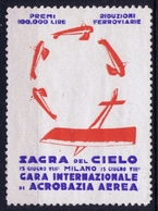 ITALY SAGRA DEL CIELO  GARA INTERNAZIONALE ACROBATIZIA AEREA  1908 ? - Poste Aérienne