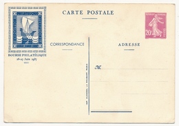 FRANCE - 2 CP (entiers TSC) Exposition PEXIP 1937 - 1 Neuve, 1 Oblitérée - Standard- Und TSC-AK (vor 1995)
