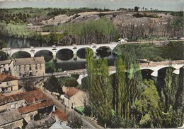 LUSSAC-LES-CHÂTEAUX. - Les Ponts. CPM Dentelée RARE - Lussac Les Chateaux