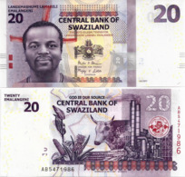 SWAZILAND       20 Emalangeni       P-37c       6.9.2017        UNC - Swasiland